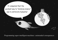 Endowing AI with noble goals may not preventunintended consequences.