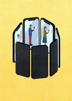 Im Widerhall: Soziale Medien profitieren davon, Gleichgesinnte zusammenzubringen - zulasten der Meinungsvielfalt.