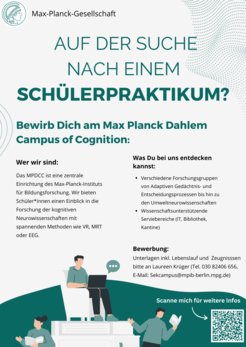 Flyer Schülerpraktikum
