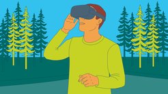 Virtual forest bathing can improve emotional well-being.